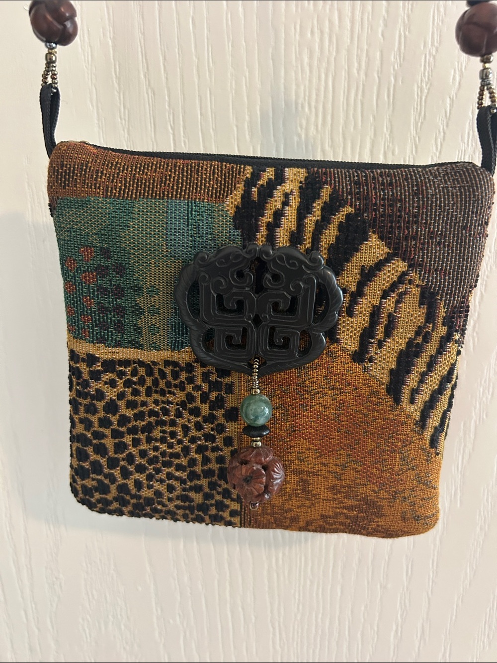 Boho Patchwork Crossbody Bag in Multicolor